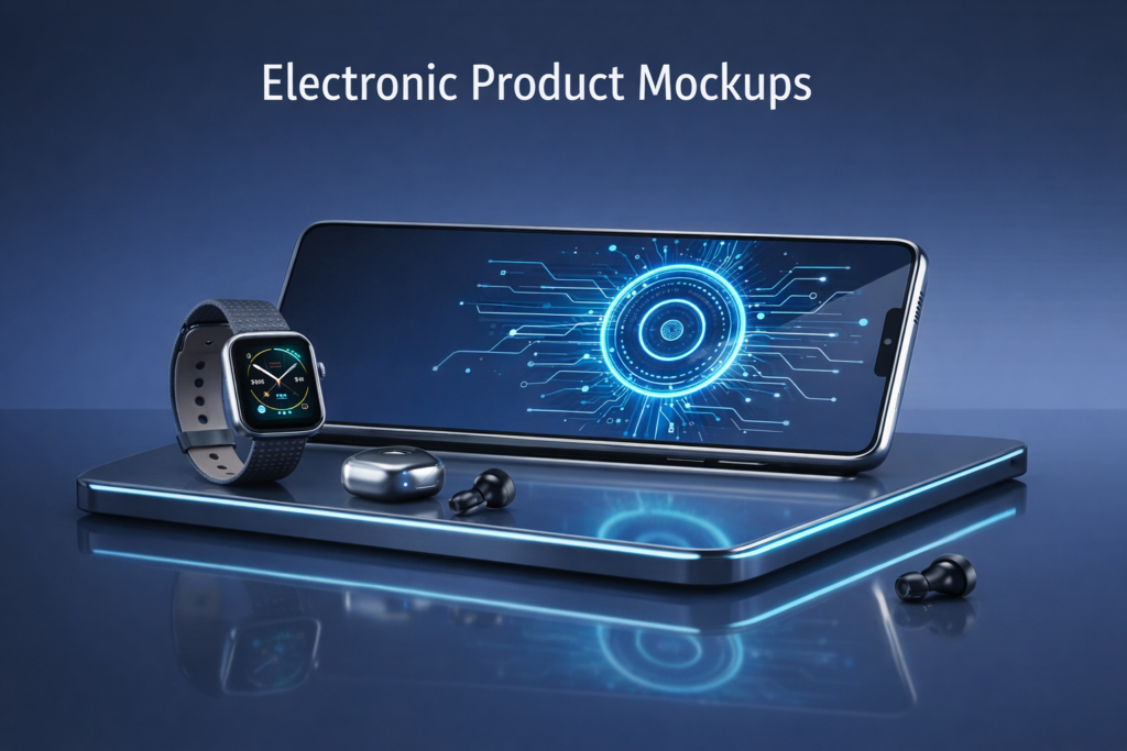 electronic product mockup